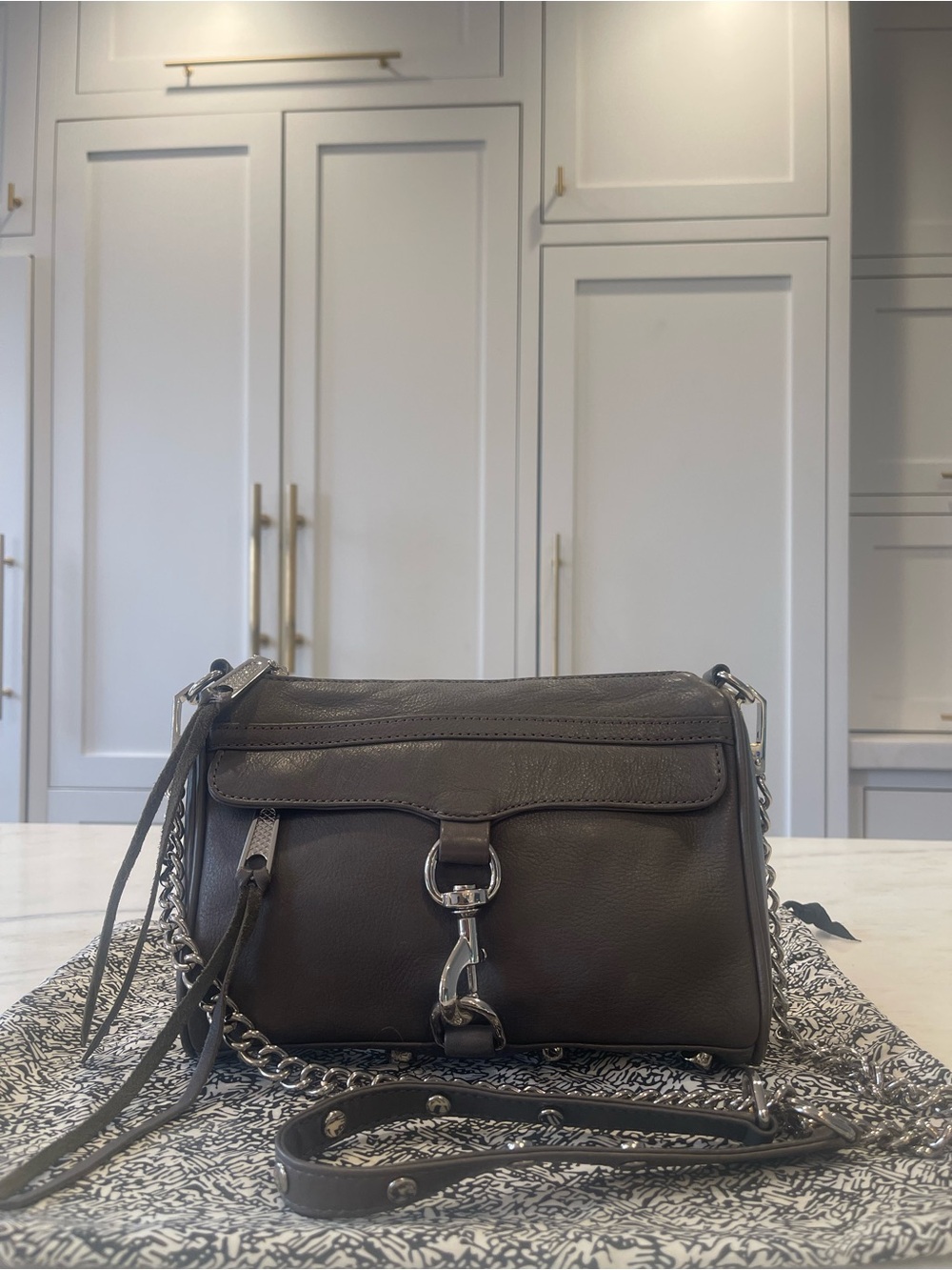 Rebecca Minkoff Mini M.A.C. Leather Crossbody Purse w 3-Way Wearability